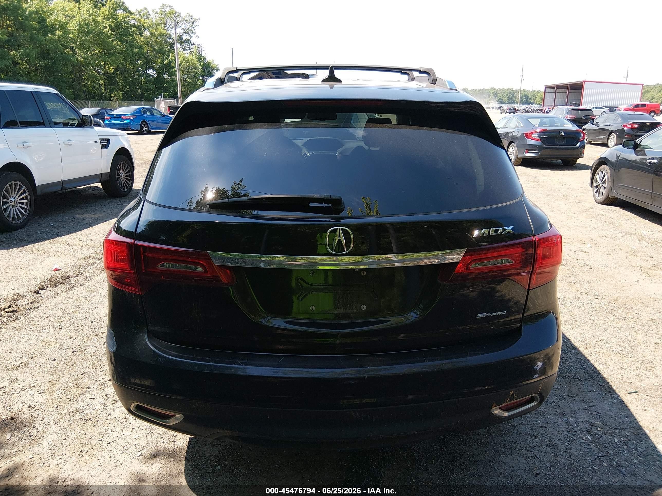 2014 Acura Mdx Technology Package Black vin: 5FRYD4H4XEB046173