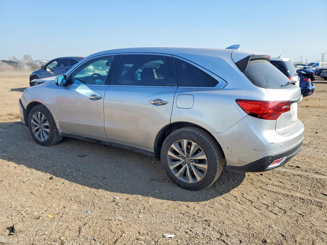 2015 Acura Mdx Technology Silver vin: 5FRYD4H4XFB007522