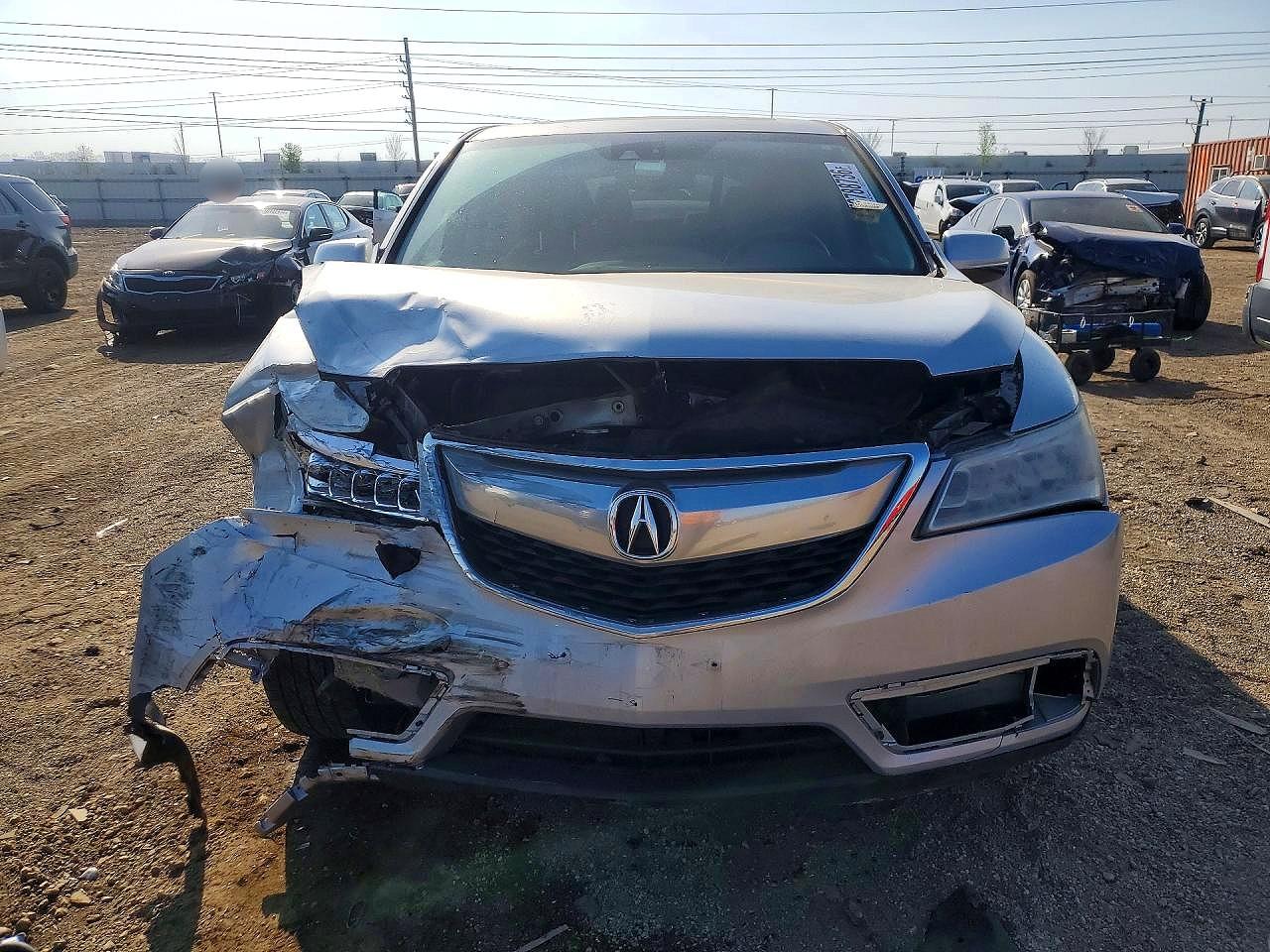 2015 Acura Mdx Technology Silver vin: 5FRYD4H4XFB007522