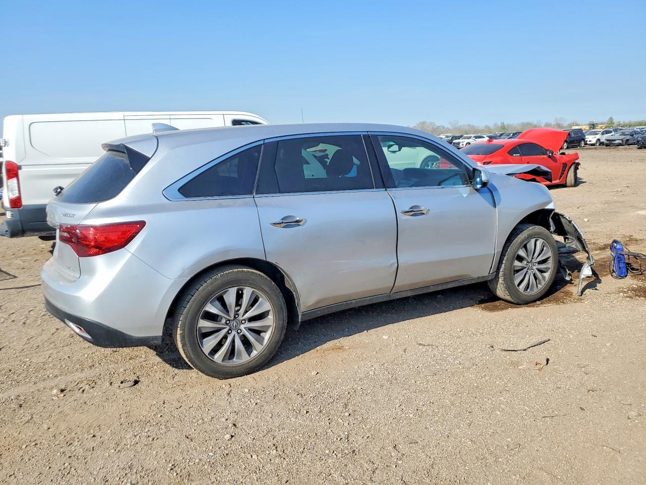 2015 Acura Mdx Technology Silver vin: 5FRYD4H4XFB007522