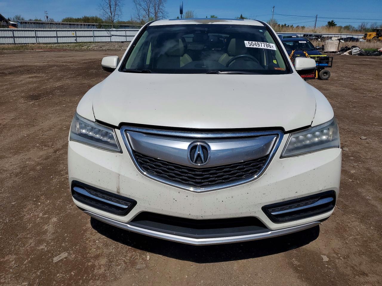 2015 Acura Mdx Technology White vin: 5FRYD4H4XFB014440