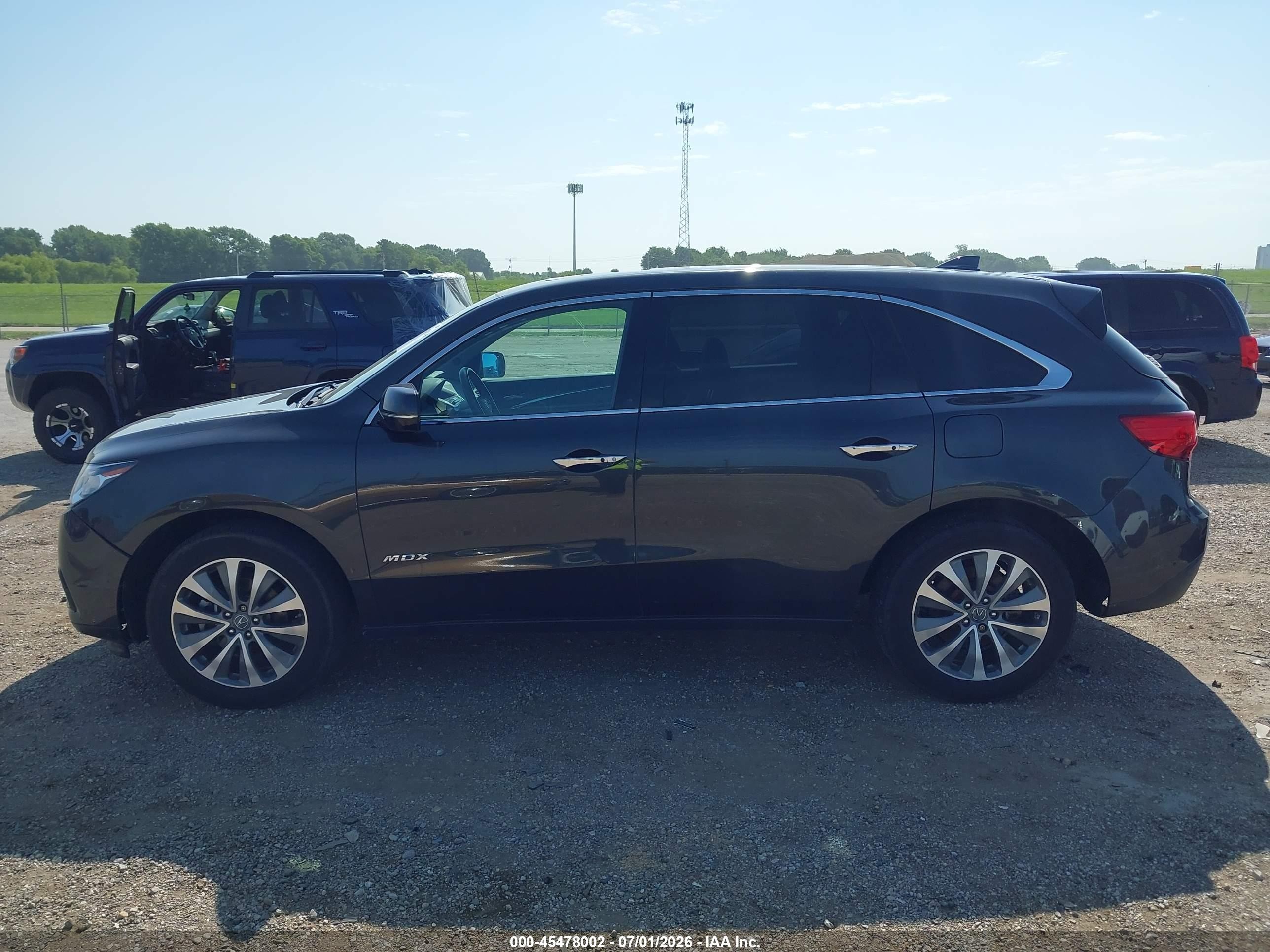 2015 Acura Mdx Technology Package Gray vin: 5FRYD4H4XFB019721