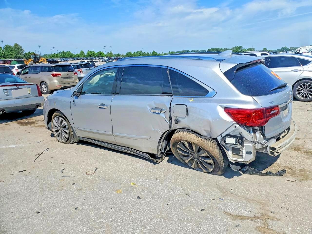 2015 Acura Mdx Technology Silver vin: 5FRYD4H4XFB025762