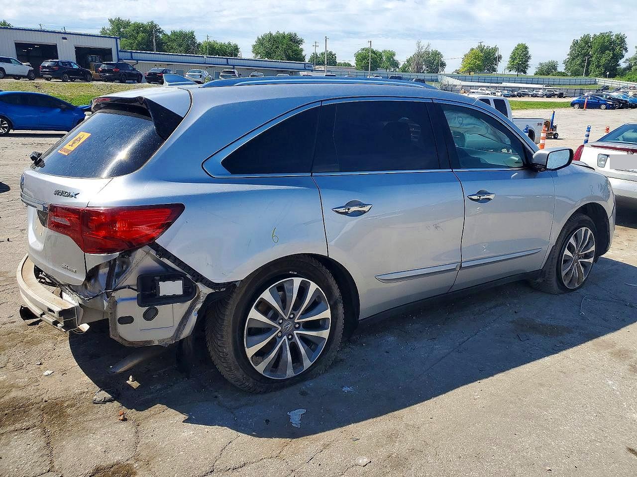 2015 Acura Mdx Technology Silver vin: 5FRYD4H4XFB025762