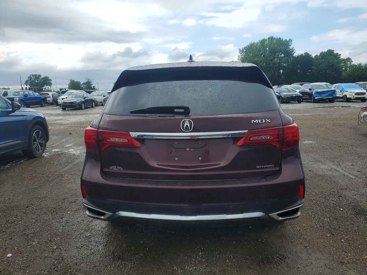 2017 Acura Mdx Technology Бордовый vin: 5FRYD4H53HB006076