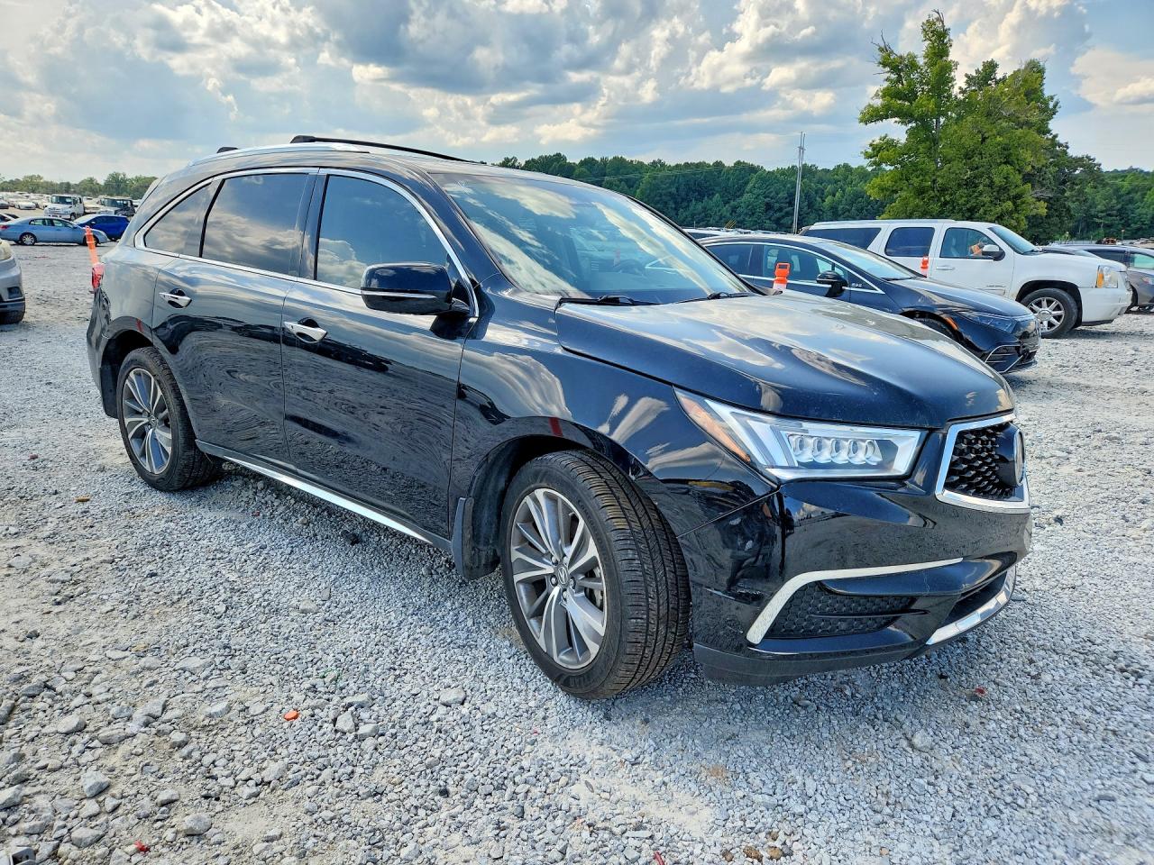 2017 Acura Mdx Technology Black vin: 5FRYD4H53HB014162