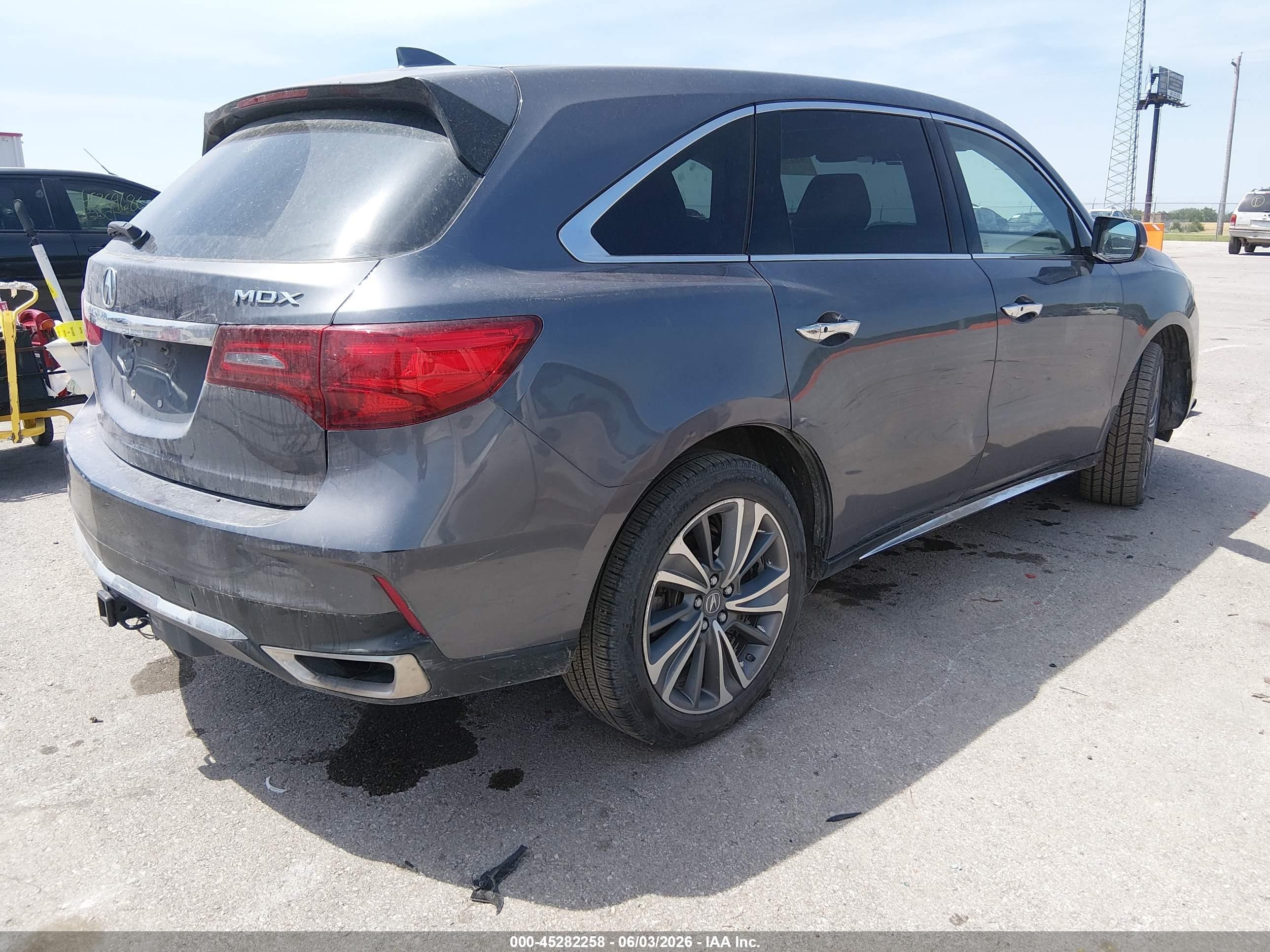 2017 Acura Mdx Technology Package Gray vin: 5FRYD4H58HB013041