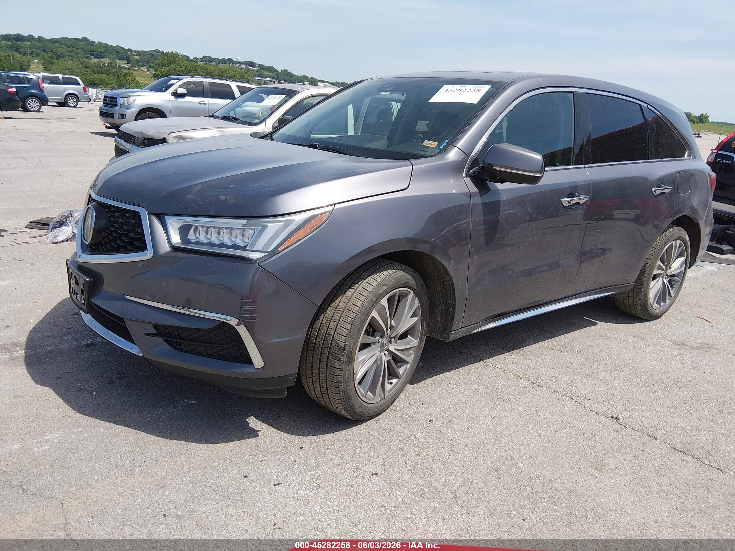 2017 Acura Mdx Technology Package Gray vin: 5FRYD4H58HB013041