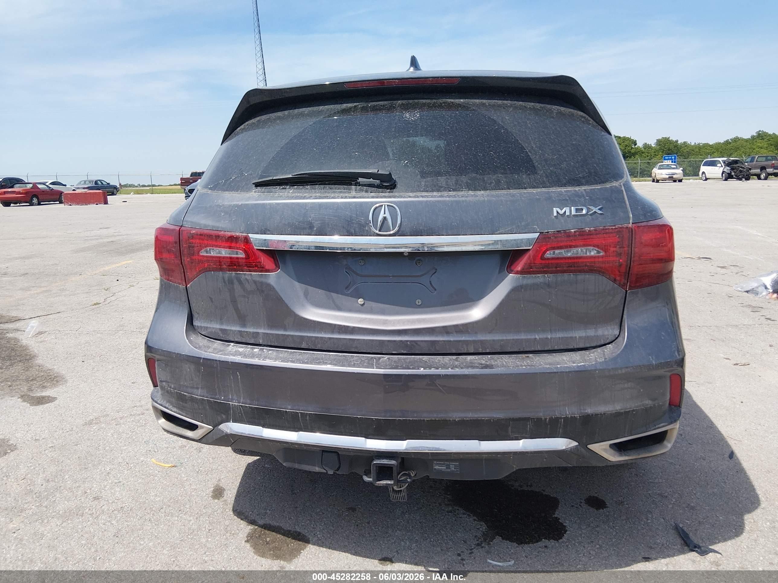 2017 Acura Mdx Technology Package Gray vin: 5FRYD4H58HB013041