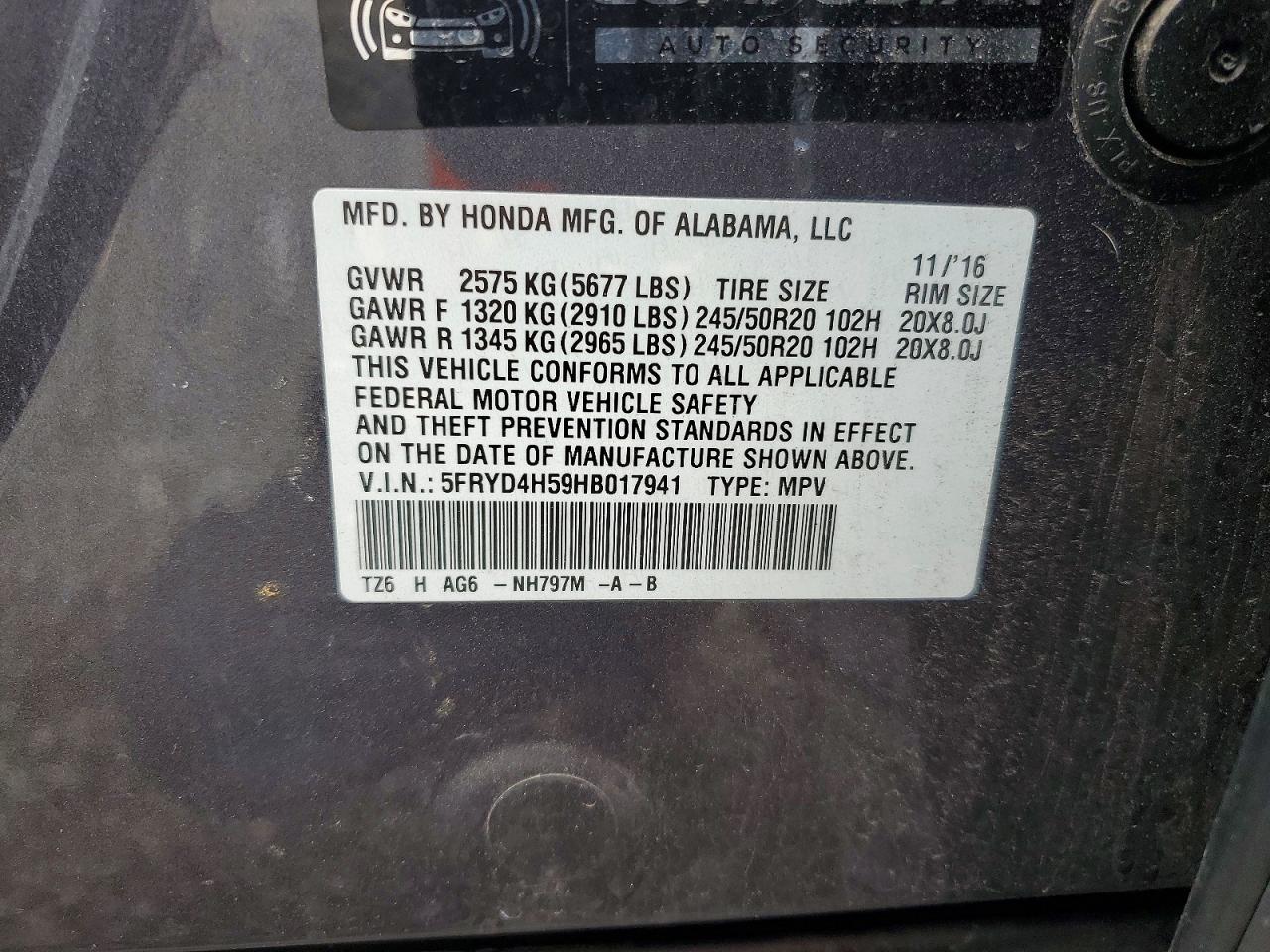 2017 Acura Mdx Technology Gray vin: 5FRYD4H59HB017941