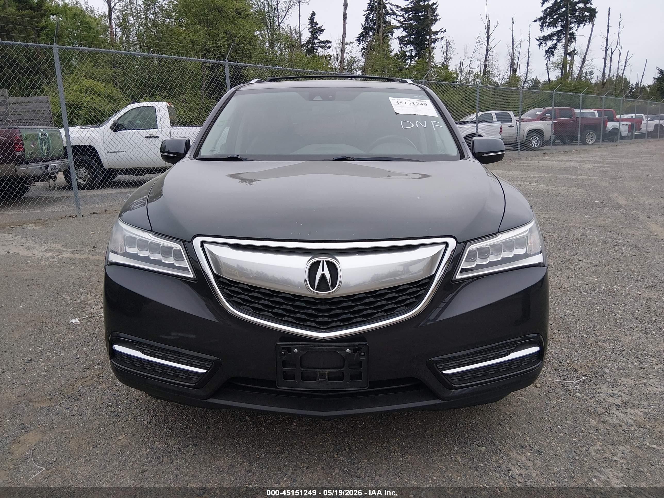 2014 Acura Mdx Technology Pkg W/entertainment Pkg Gray vin: 5FRYD4H60EB015452