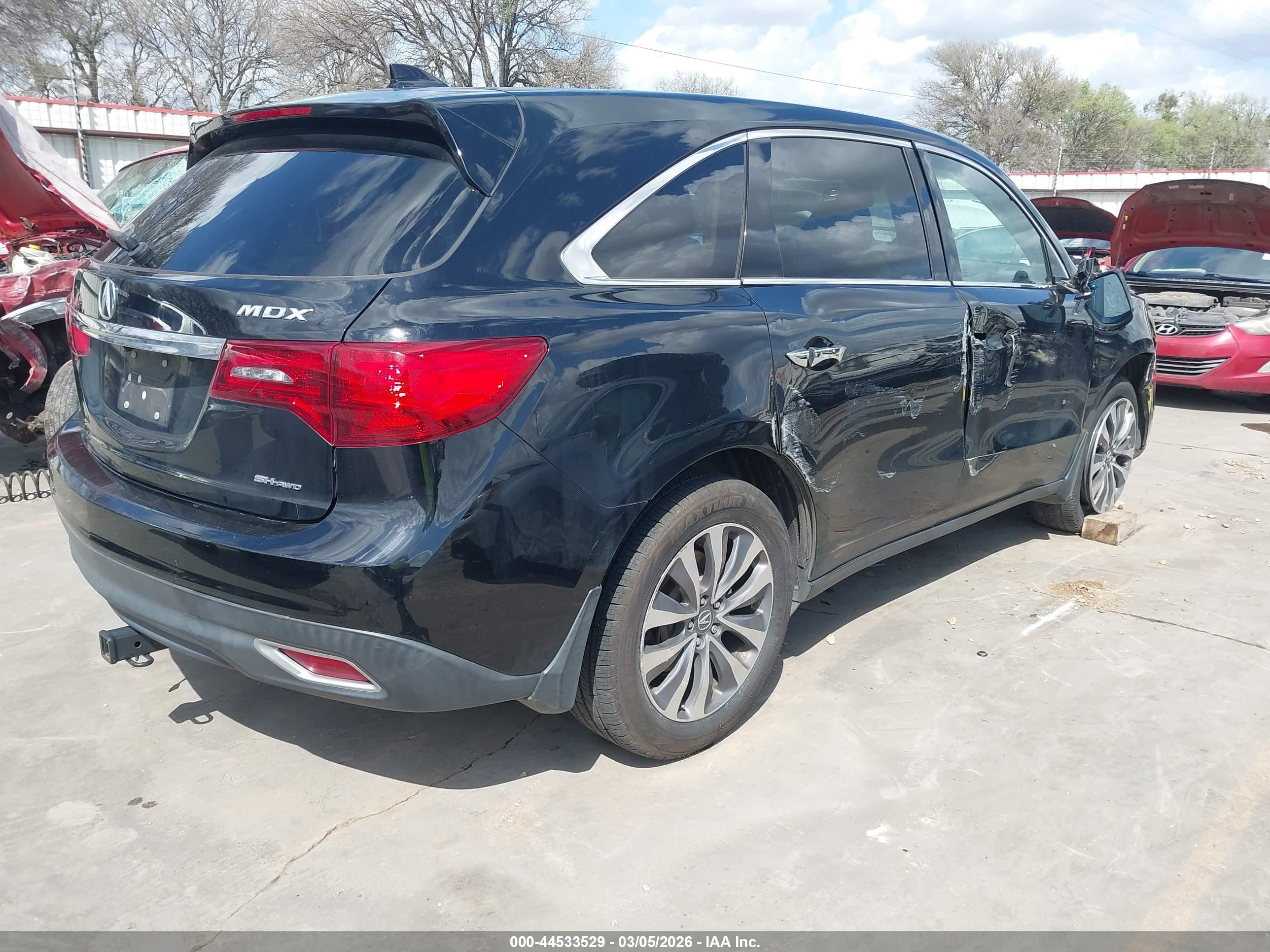 2014 Acura Mdx Technology Pkg W/entertainment Pkg Black vin: 5FRYD4H60EB048029