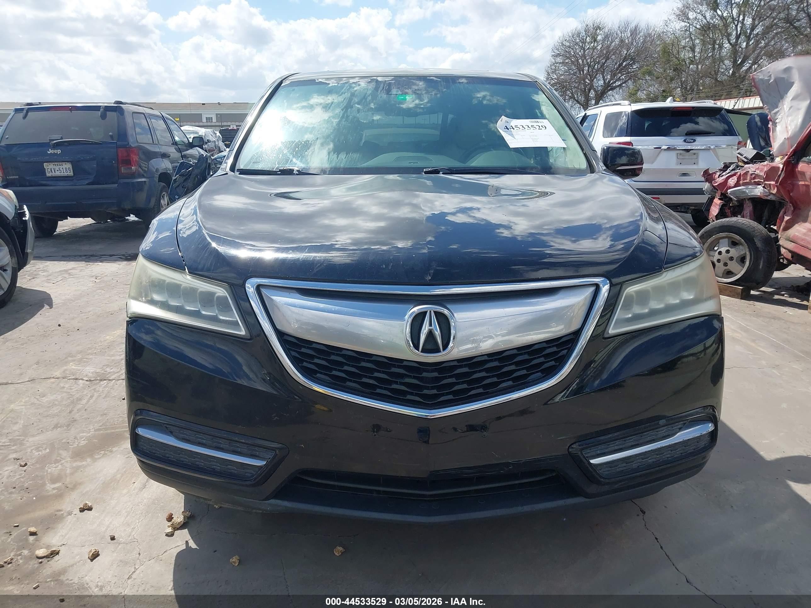 2014 Acura Mdx Technology Pkg W/entertainment Pkg Black vin: 5FRYD4H60EB048029