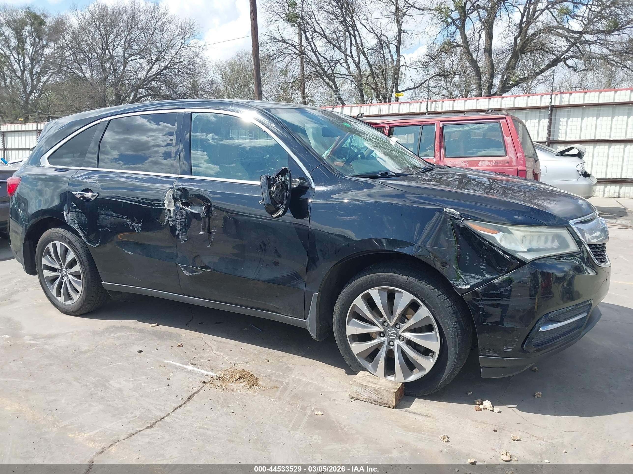 2014 Acura Mdx Technology Pkg W/entertainment Pkg Black vin: 5FRYD4H60EB048029