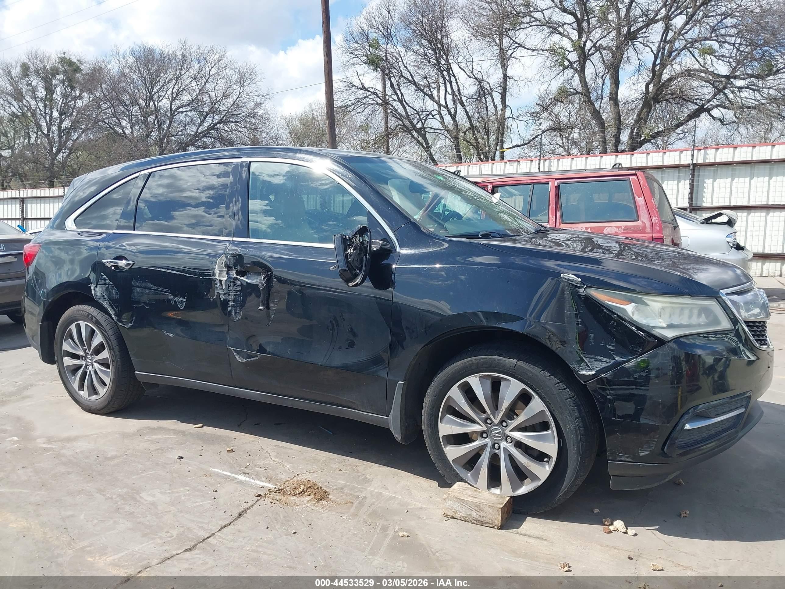 2014 Acura Mdx Technology Pkg W/entertainment Pkg Black vin: 5FRYD4H60EB048029