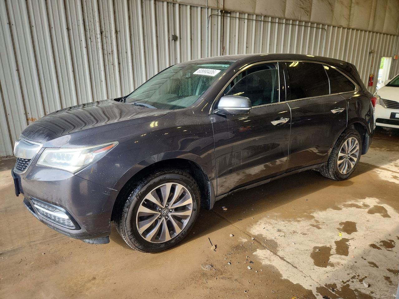 2014 Acura Mdx Technology Gray vin: 5FRYD4H63EB025943