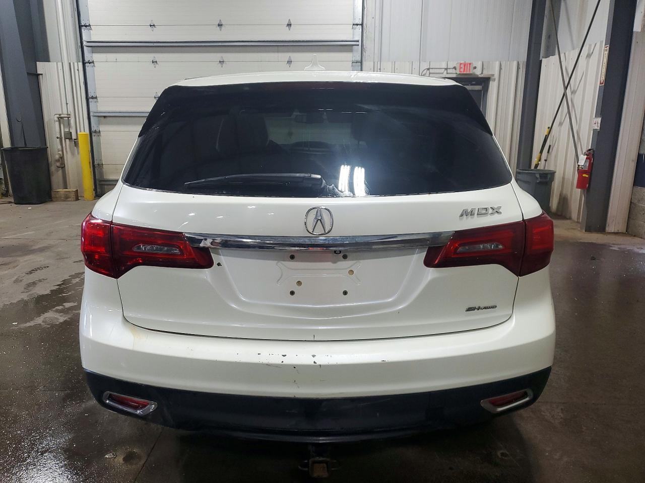 2015 Acura Mdx Technology White vin: 5FRYD4H63FB026298