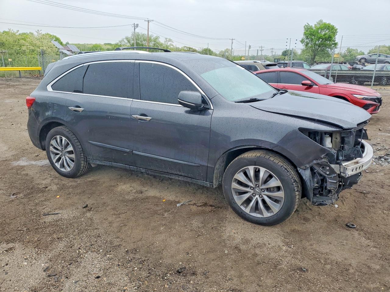 2014 Acura Mdx Technology Серый vin: 5FRYD4H64EB008469