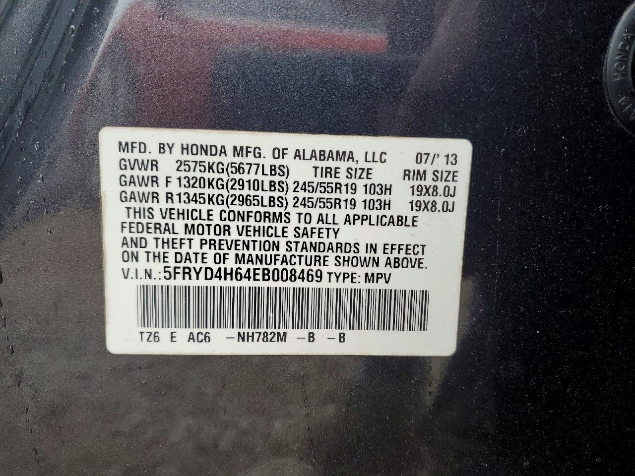 2014 Acura Mdx Technology Серый vin: 5FRYD4H64EB008469
