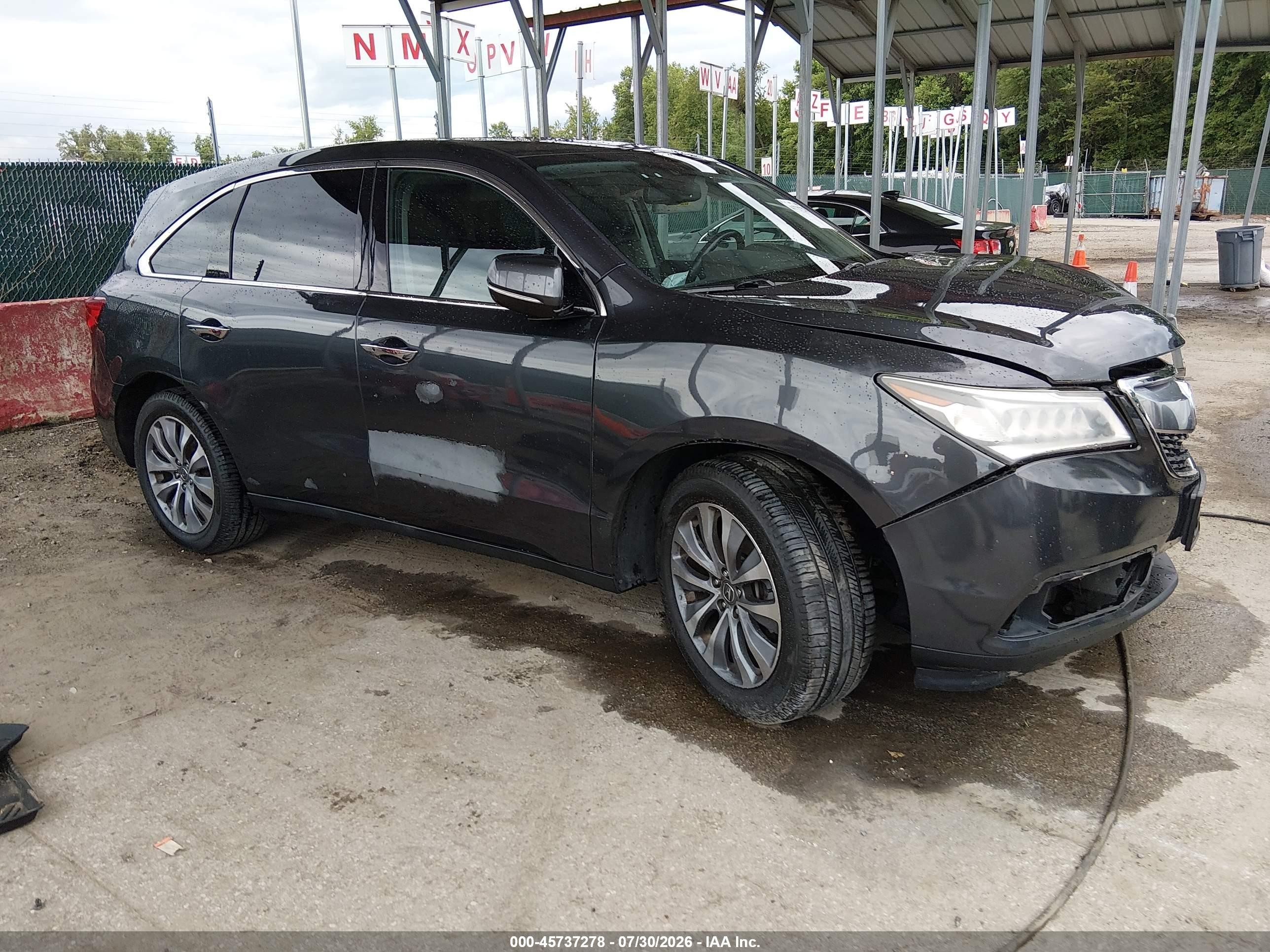 2014 Acura Mdx Technology Pkg W/entertainment Pkg Pewter vin: 5FRYD4H65EB010067