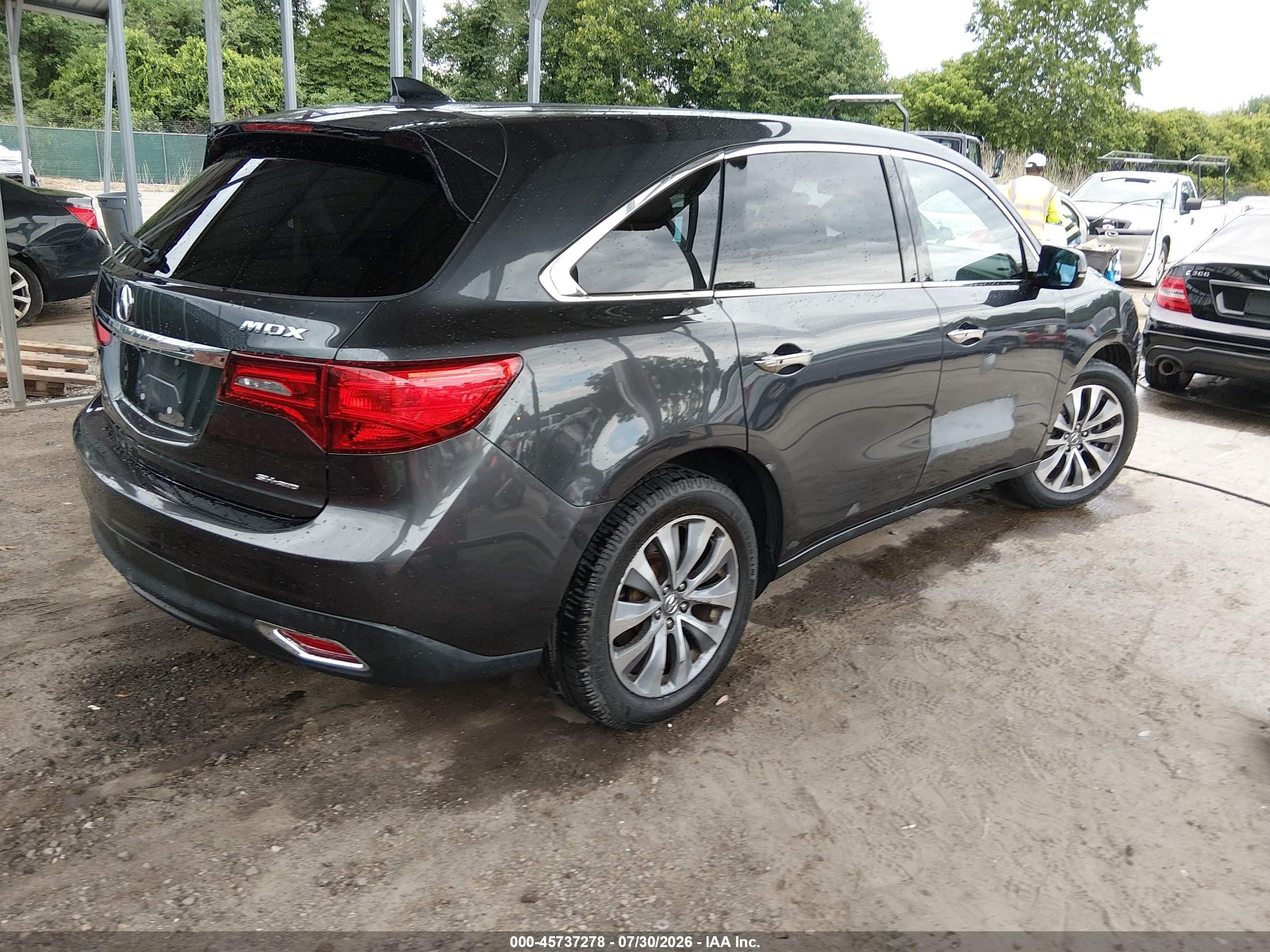 2014 Acura Mdx Technology Pkg W/entertainment Pkg Pewter vin: 5FRYD4H65EB010067
