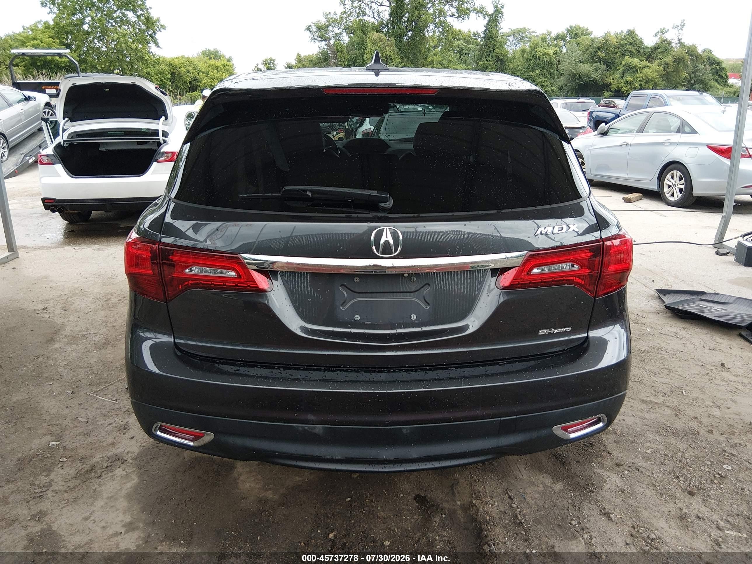2014 Acura Mdx Technology Pkg W/entertainment Pkg Pewter vin: 5FRYD4H65EB010067
