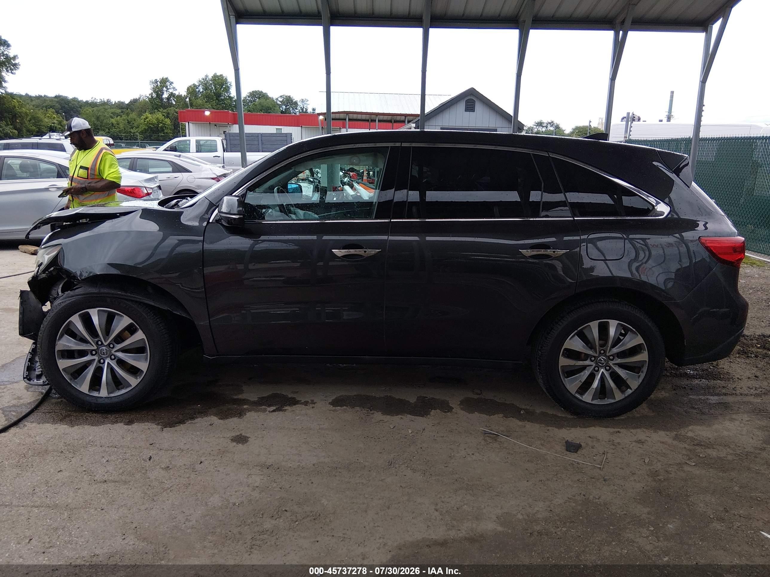 2014 Acura Mdx Technology Pkg W/entertainment Pkg Pewter vin: 5FRYD4H65EB010067