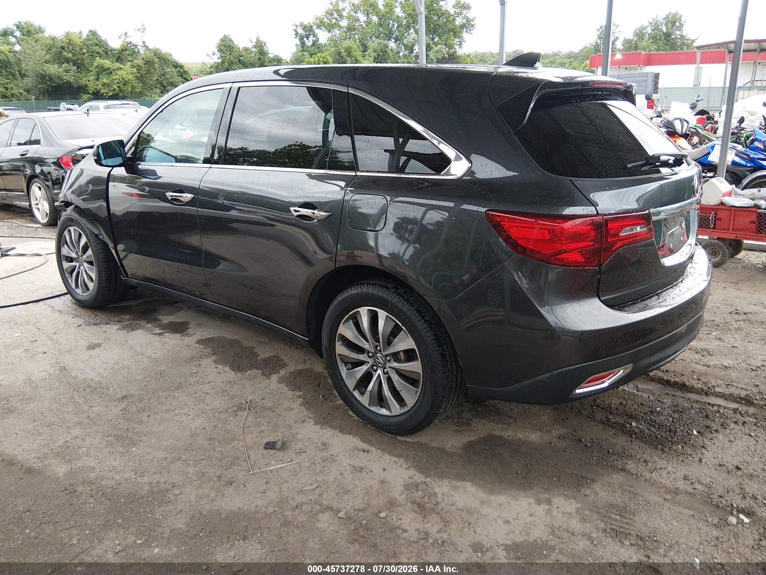 2014 Acura Mdx Technology Pkg W/entertainment Pkg Pewter vin: 5FRYD4H65EB010067