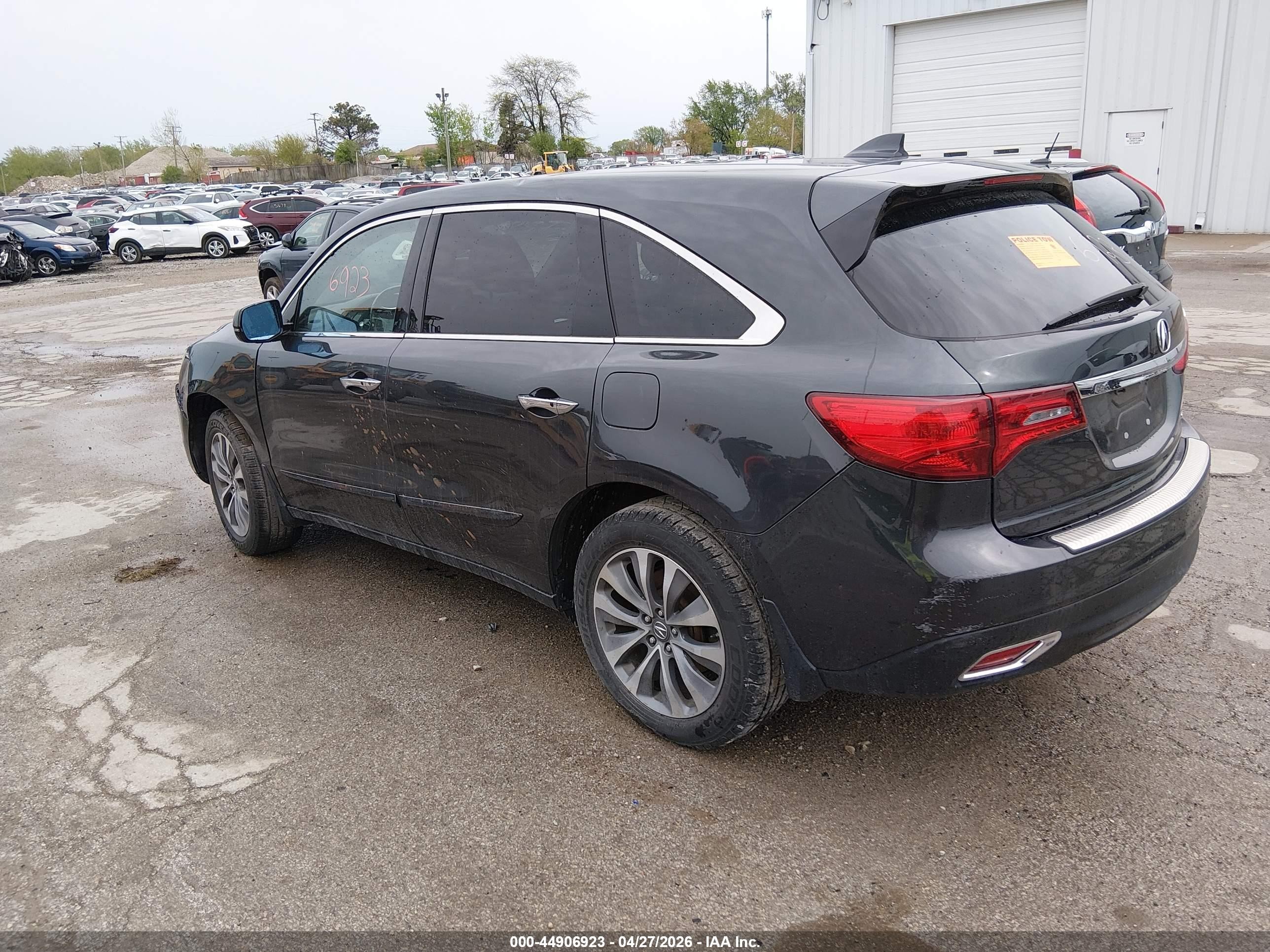 2014 Acura Mdx Technology Pkg W/entertainment Pkg Gray vin: 5FRYD4H66EB010062