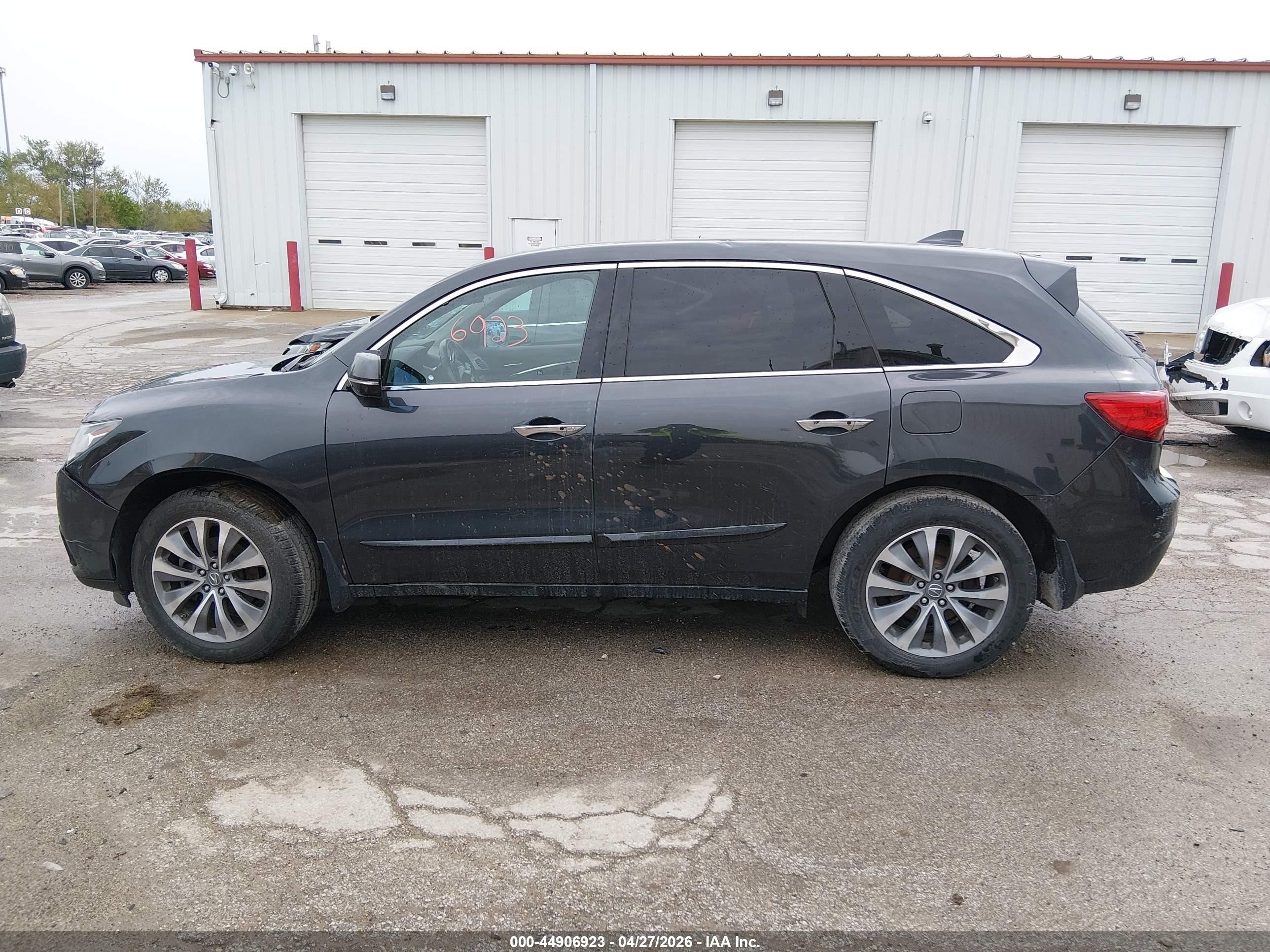 2014 Acura Mdx Technology Pkg W/entertainment Pkg Gray vin: 5FRYD4H66EB010062