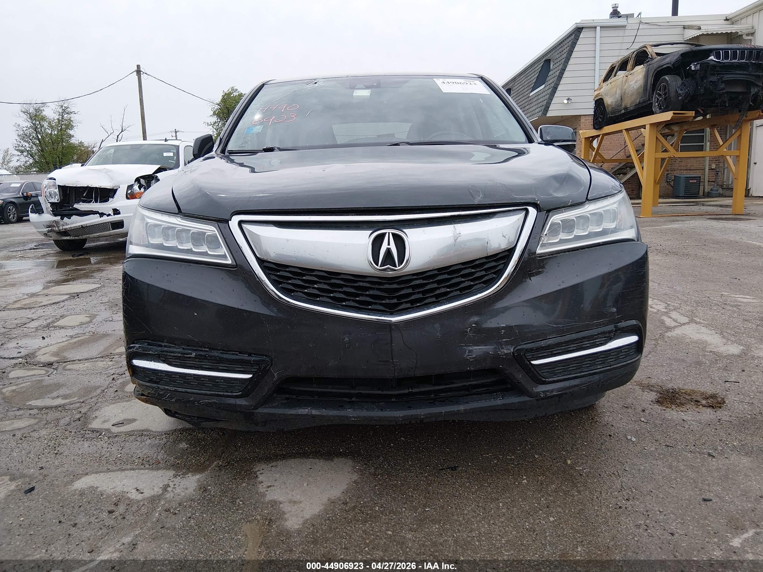 2014 Acura Mdx Technology Pkg W/entertainment Pkg Gray vin: 5FRYD4H66EB010062