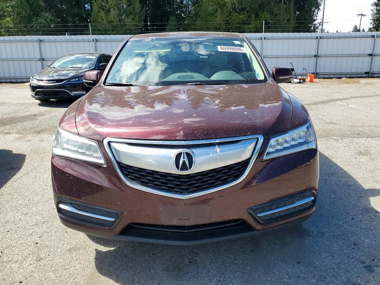 2015 Acura Mdx Technology Burgundy vin: 5FRYD4H66FB006904