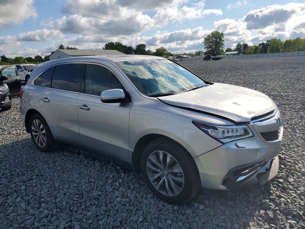 2015 Acura Mdx Technology Silver vin: 5FRYD4H67FB504108