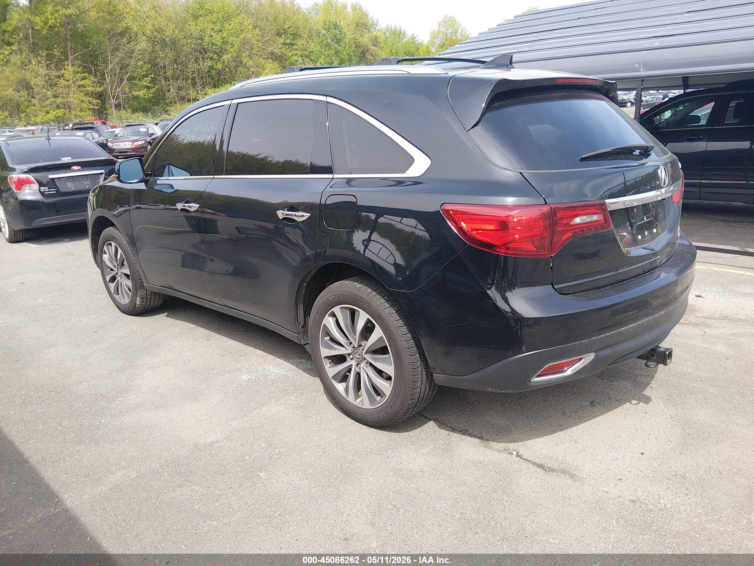 2014 Acura Mdx Technology Pkg W/entertainment Pkg Black vin: 5FRYD4H68EB045105