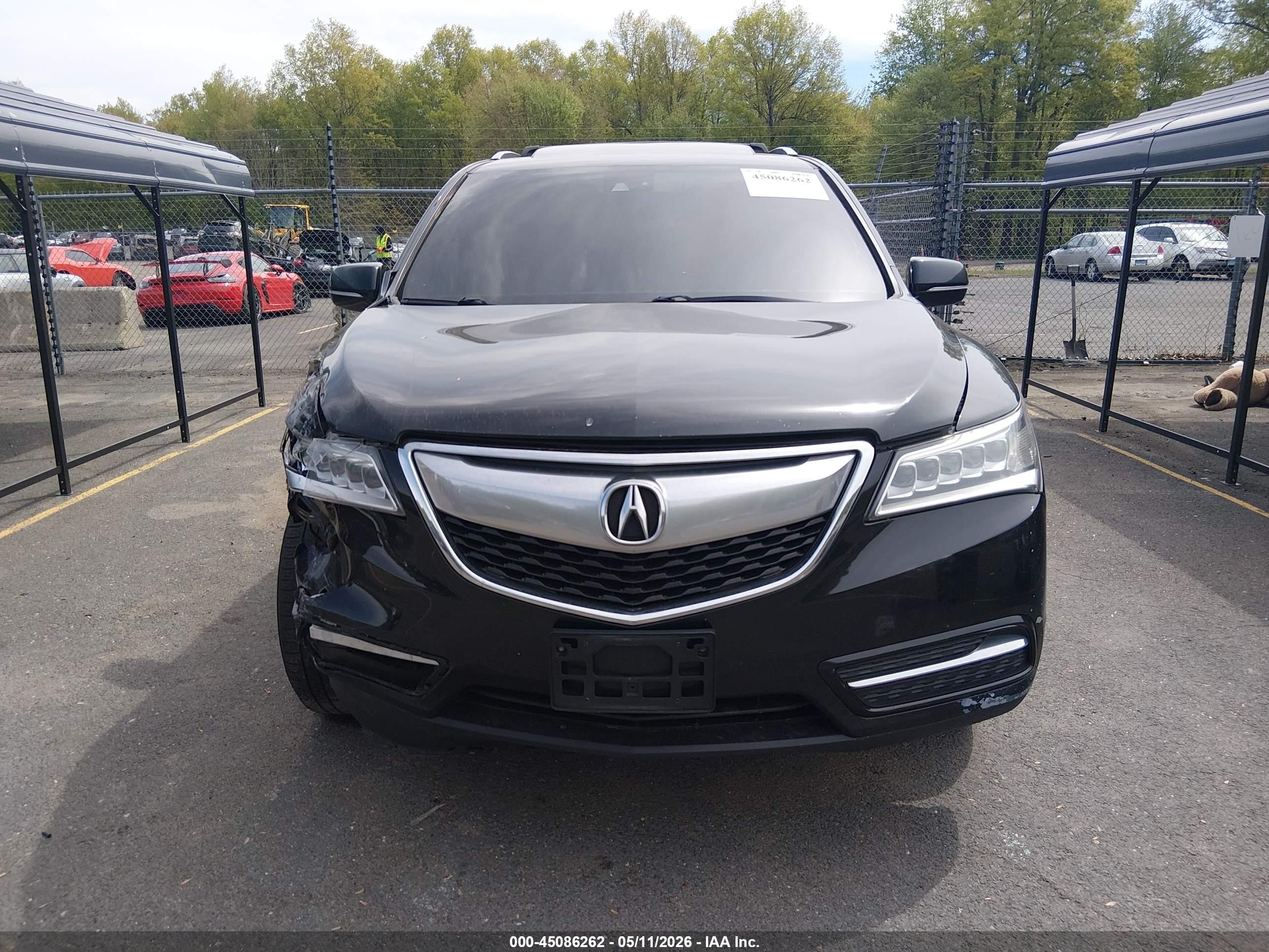 2014 Acura Mdx Technology Pkg W/entertainment Pkg Black vin: 5FRYD4H68EB045105