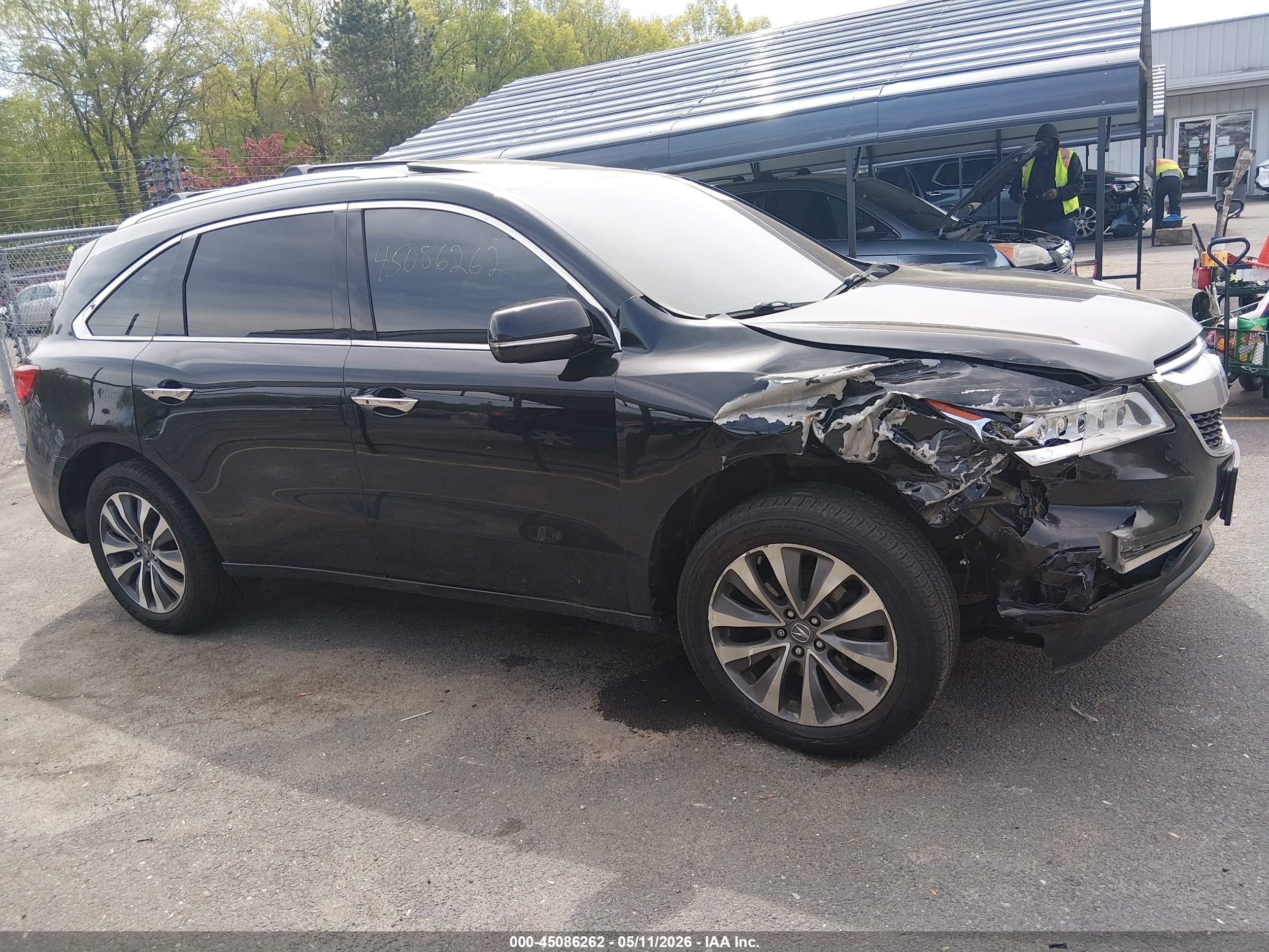 2014 Acura Mdx Technology Pkg W/entertainment Pkg Black vin: 5FRYD4H68EB045105