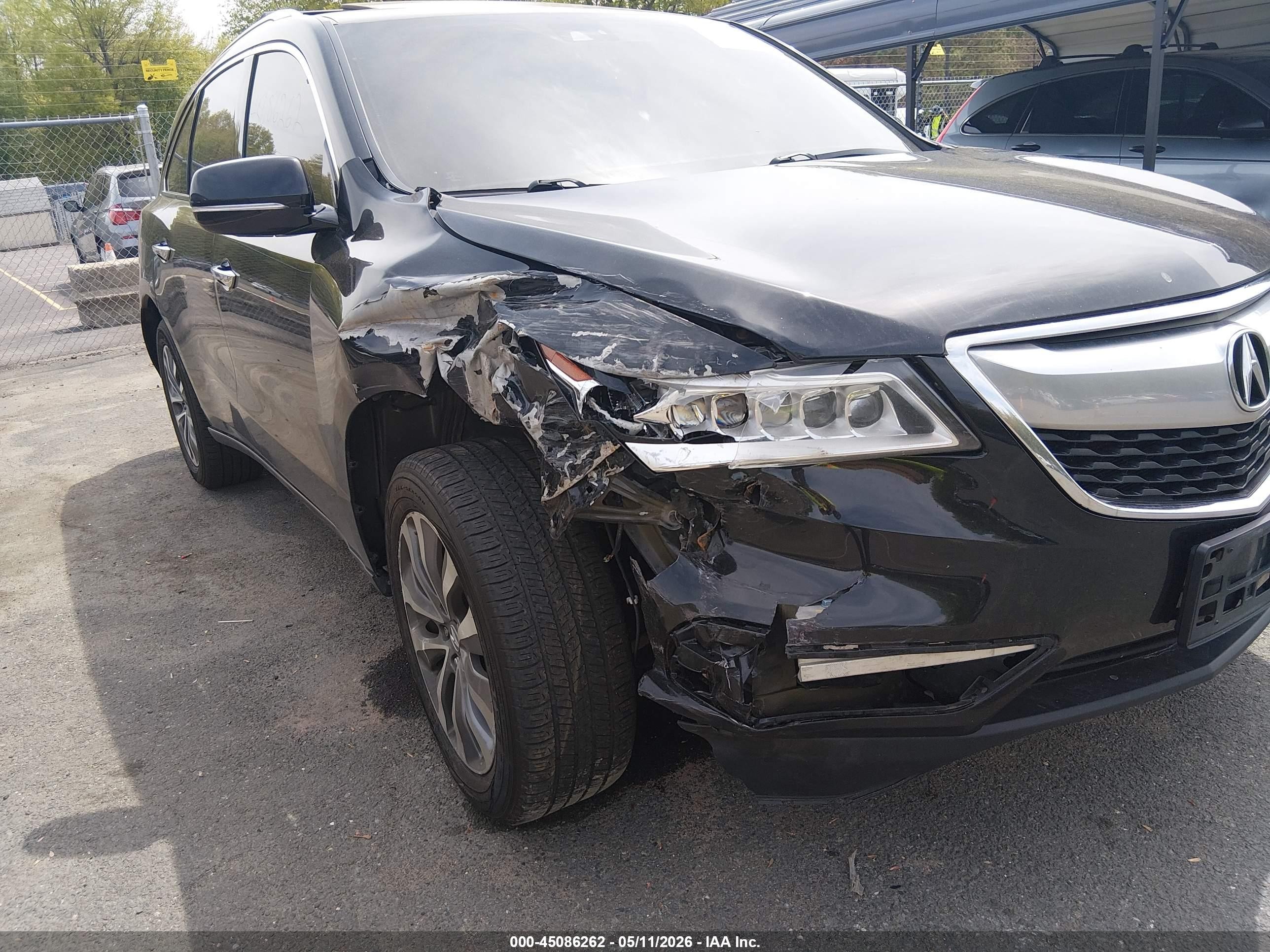 2014 Acura Mdx Technology Pkg W/entertainment Pkg Black vin: 5FRYD4H68EB045105