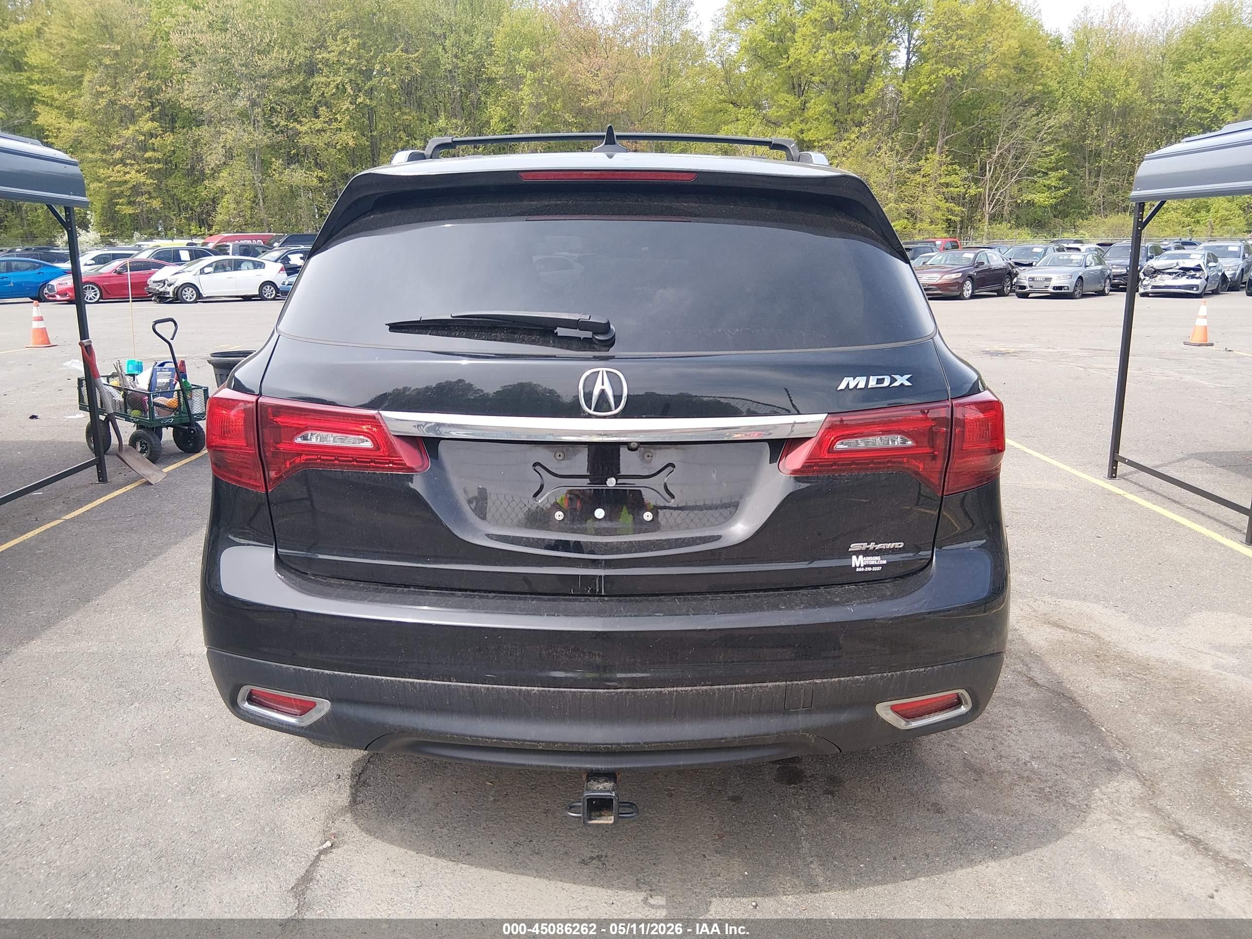 2014 Acura Mdx Technology Pkg W/entertainment Pkg Black vin: 5FRYD4H68EB045105