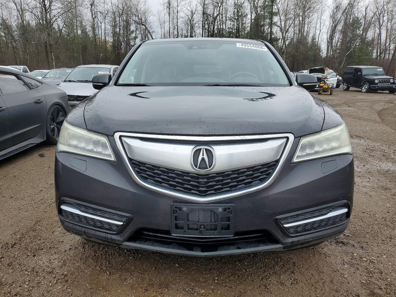 2014 Acura Mdx Technology Black vin: 5FRYD4H68EB501555