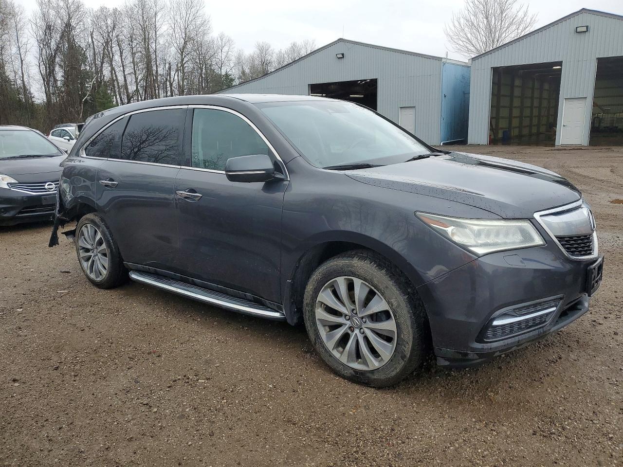 2014 Acura Mdx Technology Black vin: 5FRYD4H68EB501555