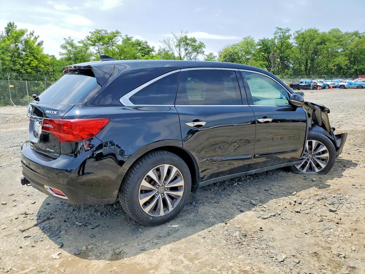 2014 Acura Mdx Technology Black vin: 5FRYD4H69EB032458