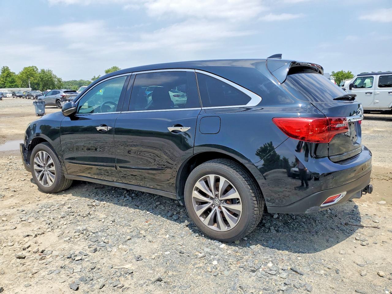2014 Acura Mdx Technology Black vin: 5FRYD4H69EB032458
