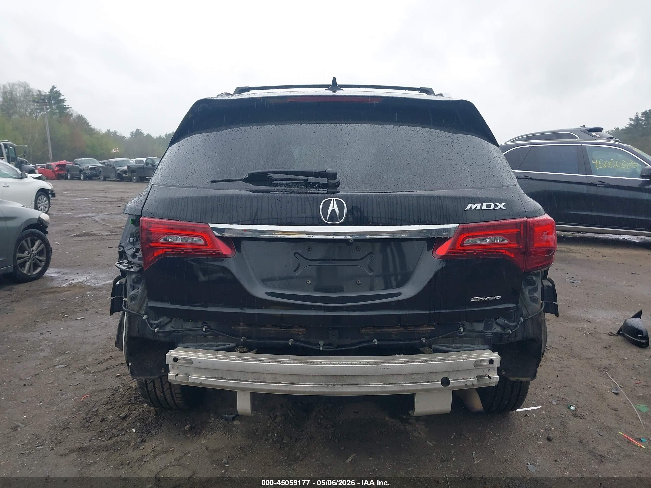 2015 Acura Mdx Technology Pkg W/entertainment Pkg Черный vin: 5FRYD4H69FB022370