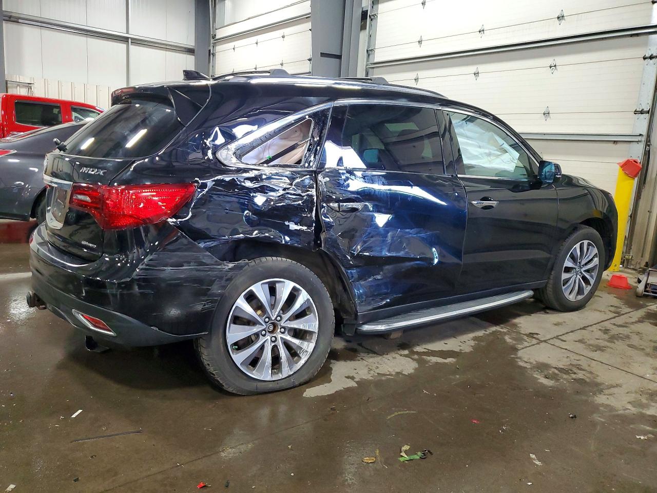 2014 Acura Mdx Technology Black vin: 5FRYD4H6XEB038317