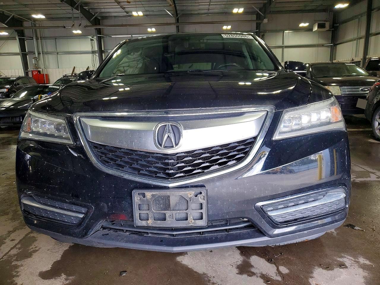 2014 Acura Mdx Technology Black vin: 5FRYD4H6XEB038317
