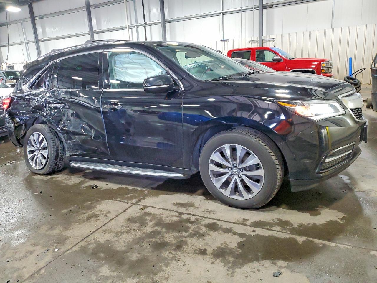 2014 Acura Mdx Technology Black vin: 5FRYD4H6XEB038317