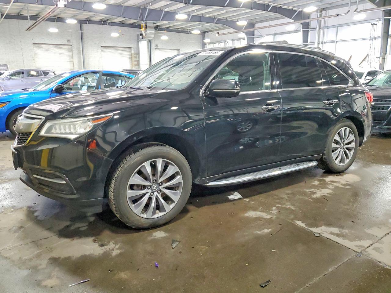 2014 Acura Mdx Technology Black vin: 5FRYD4H6XEB038317
