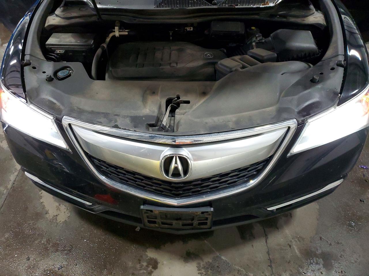 2014 Acura Mdx Technology Black vin: 5FRYD4H6XEB038317