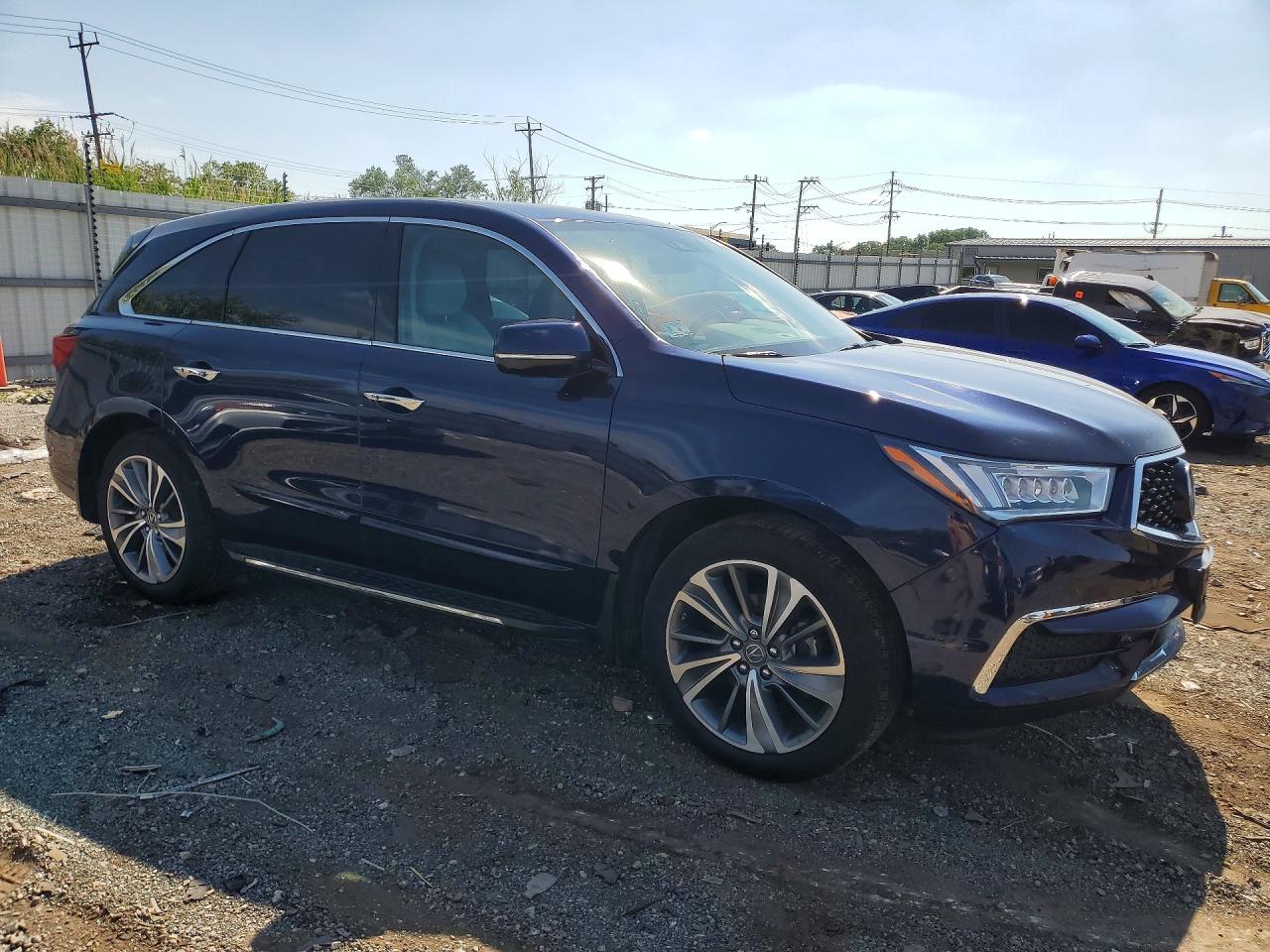 2017 Acura Mdx Technology Blue vin: 5FRYD4H71HB008684