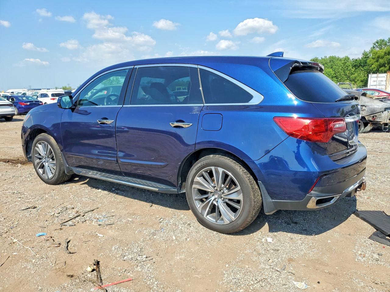2017 Acura Mdx Technology Blue vin: 5FRYD4H71HB008684